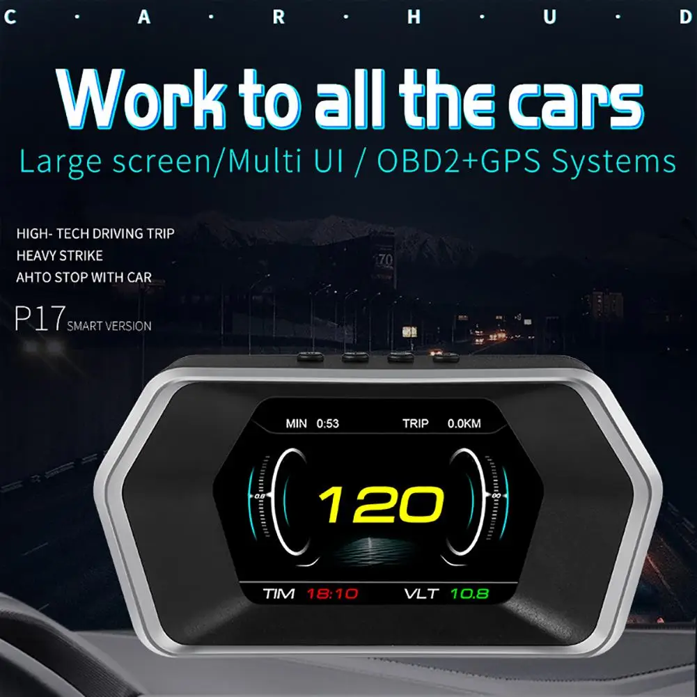 Hd Hud Head-up Display Obd2+gps Smart Meter Digital Car Speedometer Safety Alarm Water Oil Temperature Rpm With Suction Cup
Hd Hud Head-up Display Obd2+gps Smart Meter Digital Car Speedometer Safety Alarm Water Oil Temperature Rpm With Suction Cup