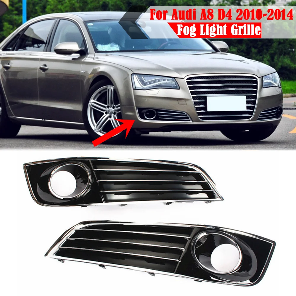 Car Front Fog Light Grille Cover Left Right Fog Lamp Grille Grill For Audi A8 D4 2010 2011 2012 2013 2014 4H0807679 4H0807680
Car Front Fog Light Grille Cover Left Right Fog Lamp Grille Grill For Audi A8 D4 2010 2011 2012 2013 2014 4H0807679 4H0807680