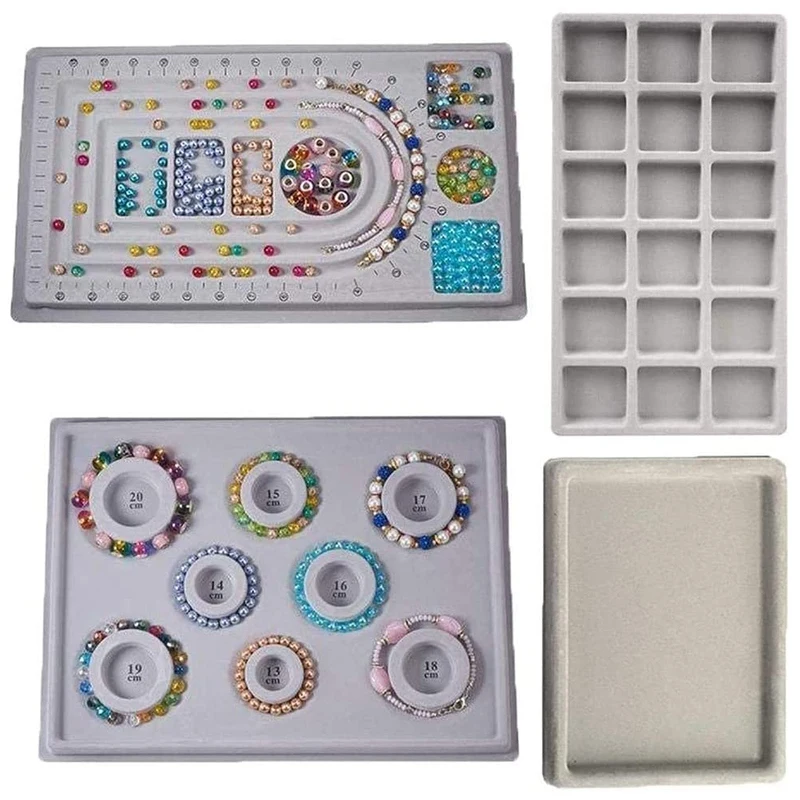 Bead Design Board Bracelet Design Board Flocked Bead Board Mats Necklace Beading Jewelry Organizer Tray -B
Bead Design Board Bracelet Design Board Flocked Bead Board Mats Necklace Beading Jewelry Organizer Tray -B