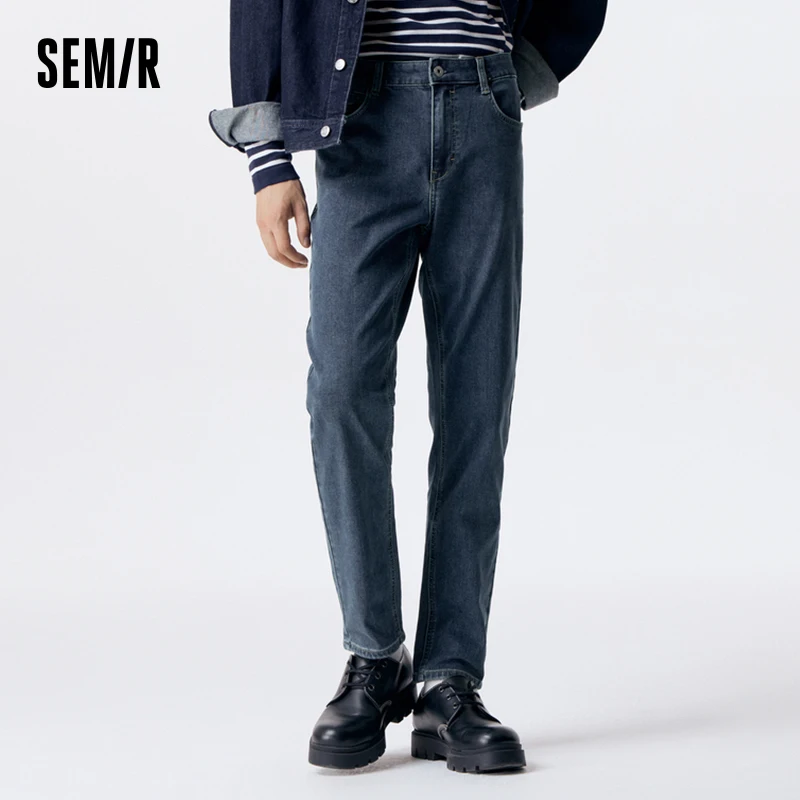Джинсы Semir мужские зимние базовые, простые в использовании модные классические прямые брюки черного цвета для поездок
Джинсы Semir мужские зимние базовые, простые в использовании модные классические прямые брюки черного цвета для поездок