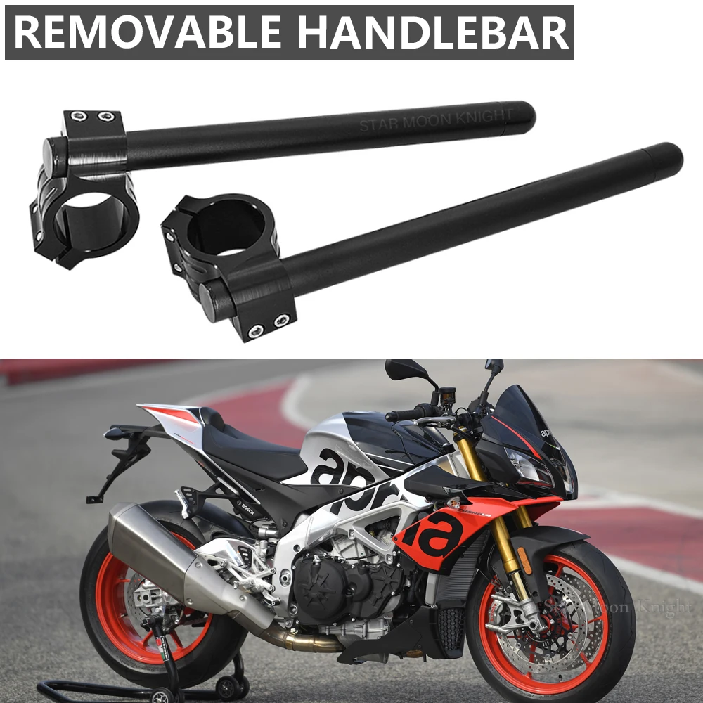 Motorcycle Adjustable CNC Clip On Ons Fork Handlebars Handle Bar Cafe Racer For Aprilia RSV4 Tuono V4 RS250 RSV1000R
Motorcycle Adjustable CNC Clip On Ons Fork Handlebars Handle Bar Cafe Racer For Aprilia RSV4 Tuono V4 RS250 RSV1000R