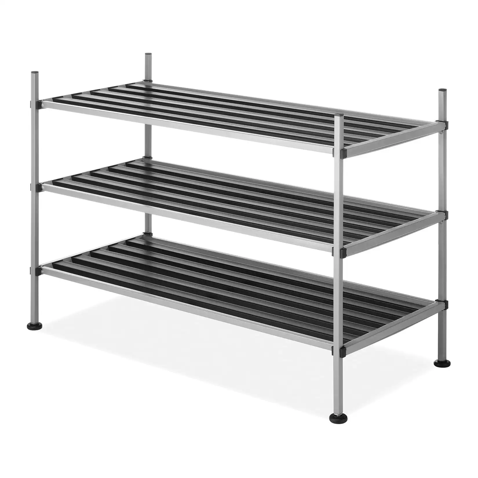 Whitmor 3-Tier Closet Storage Shelves - Shoe Rack and Home Organizer - 12" x 25.625" x 17" - Silver Epoxy Iron Frame
Whitmor 3-Tier Closet Storage Shelves - Shoe Rack and Home Organizer - 12" x 25.625" x 17" - Silver Epoxy Iron Frame