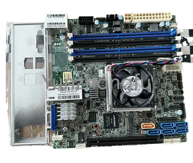 

Ultra-Micro X10SDV-16C-TLN2F Server ITX Motherboard Xeon D1581 Dual 10 Gigabit Network Port Synology NAS