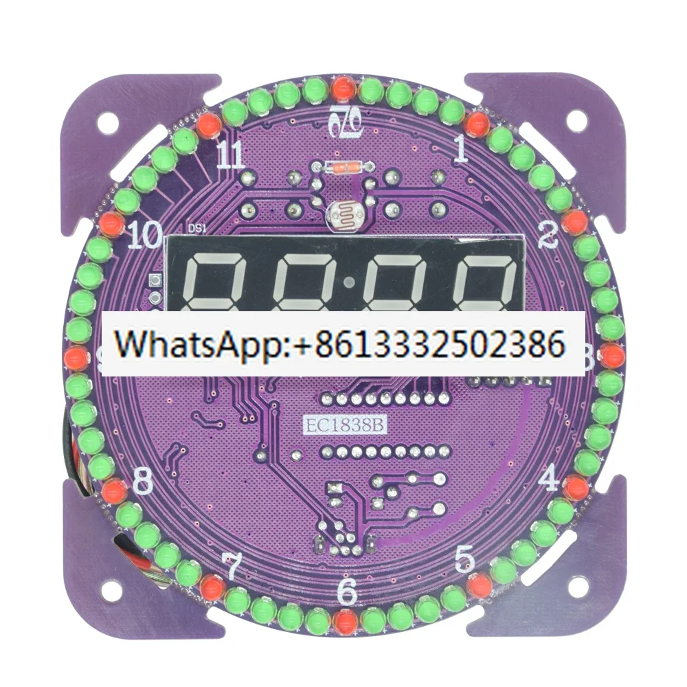 Light Control Music Led Electronic Clock Diy Kit Chinese and English Timekeeping Definable Ringtone
Light Control Music Led Electronic Clock Diy Kit Chinese and English Timekeeping Definable Ringtone