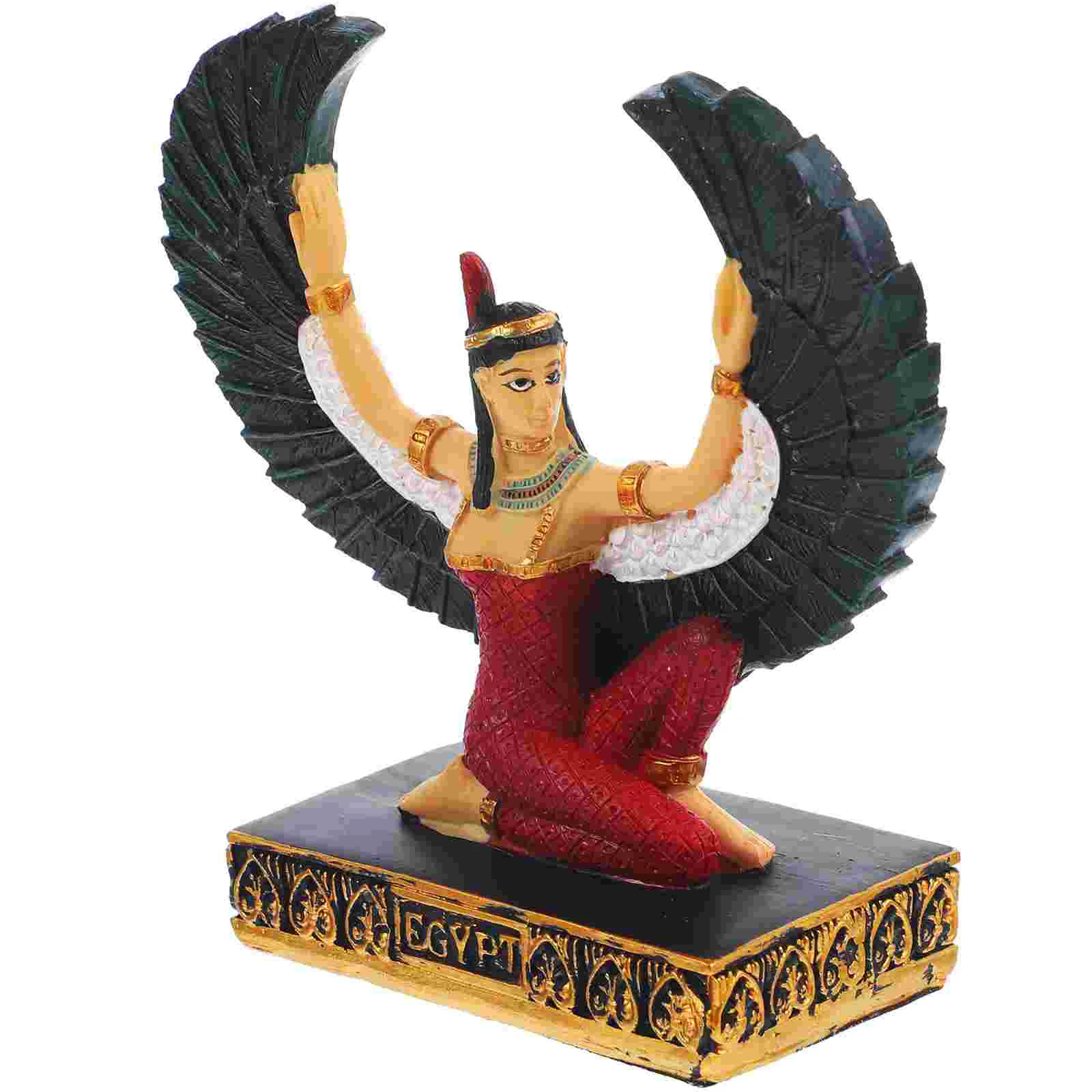Delicate Egyptian Ornament Office Decor Spreading Wings Statue Resin Goddess Sculpture Craft
Delicate Egyptian Ornament Office Decor Spreading Wings Statue Resin Goddess Sculpture Craft