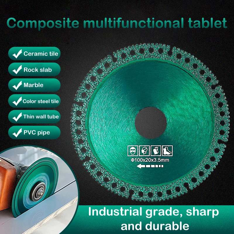 100mm Ultra-thin Saw Blade Ceramic Tile Glass Cutting Disc For Angle Grinder Tools Composite Multifunctional Cutting Saw Blade
100mm Ultra-thin Saw Blade Ceramic Tile Glass Cutting Disc For Angle Grinder Tools Composite Multifunctional Cutting Saw Blade