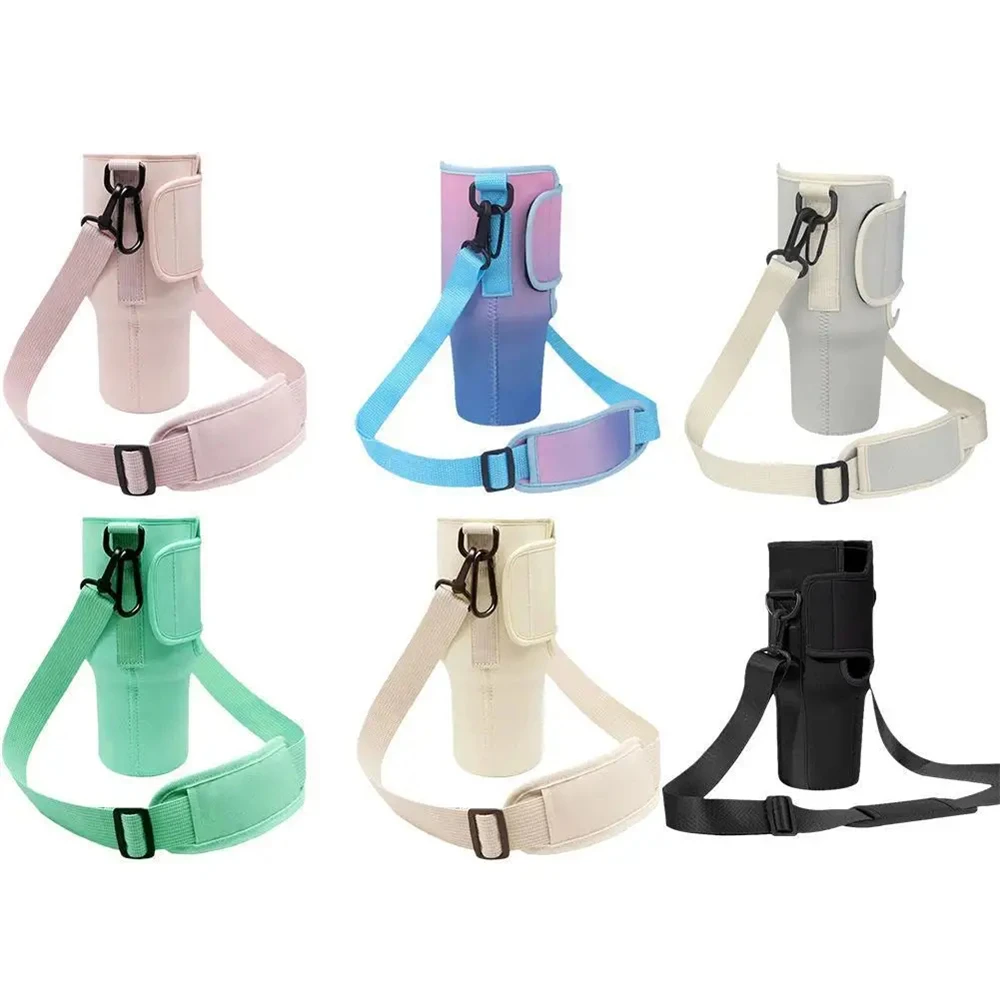 Water Bottle Carrier Bag for Stanley Adjustable Shoulder Strap Mug Cups Cover, Solid Color Bottle Holder for Outdoor Hiking 40oz
Water Bottle Carrier Bag for Stanley Adjustable Shoulder Strap Mug Cups Cover, Solid Color Bottle Holder for Outdoor Hiking 40oz
