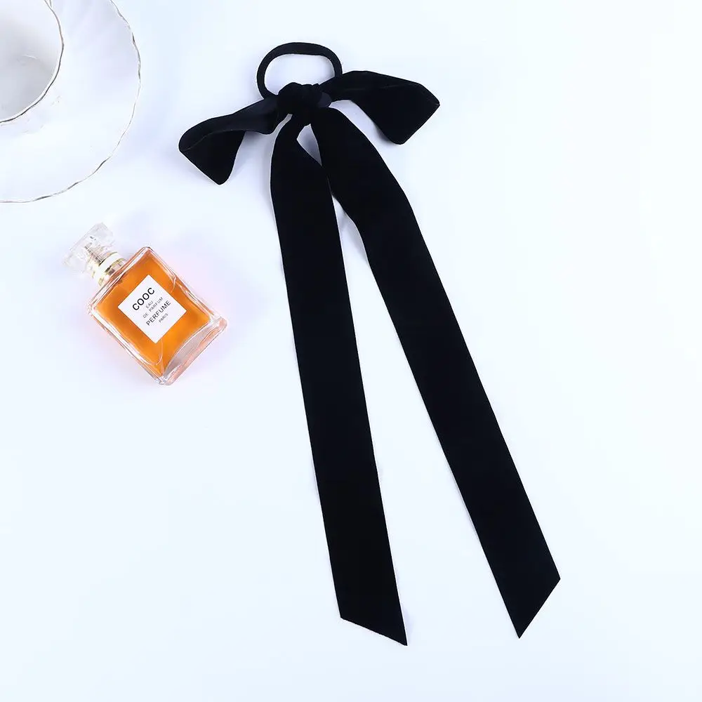 Gift Woman Party Headwear Ribbon Bow Ponytail Holder Elastic Hair Rope Velvet Long Hairband
Gift Woman Party Headwear Ribbon Bow Ponytail Holder Elastic Hair Rope Velvet Long Hairband