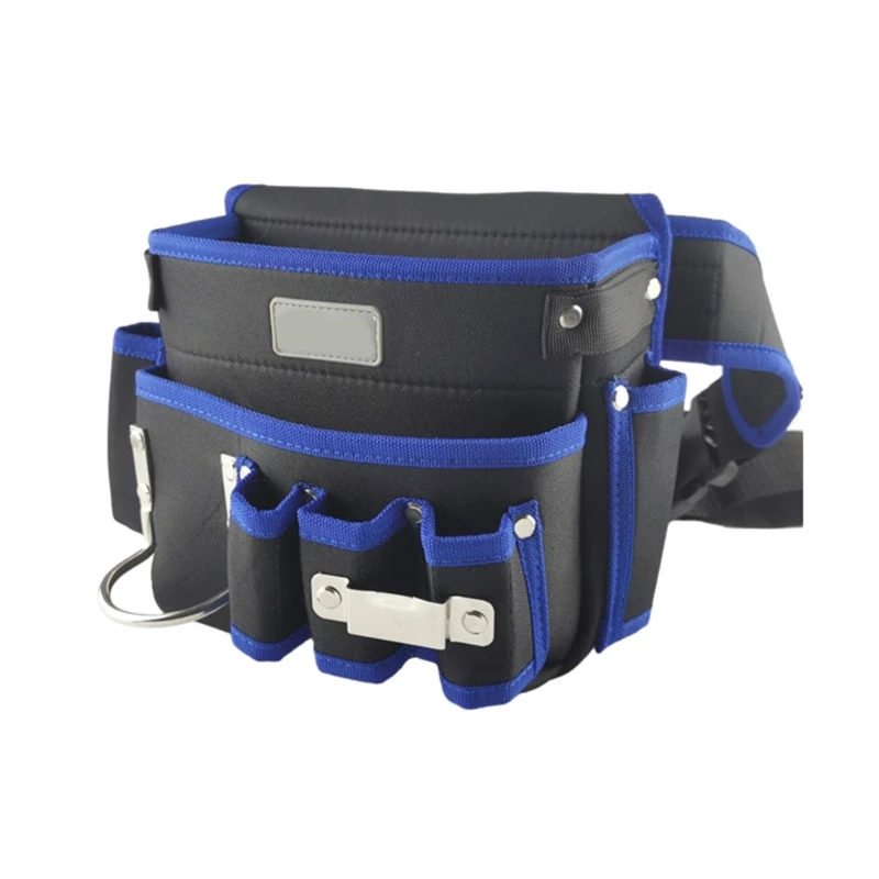 

Sturdy Cloth Tool Belt Reliable Woodworking with Multiple Pockets & Adjustable Waist Strap Handy Bag