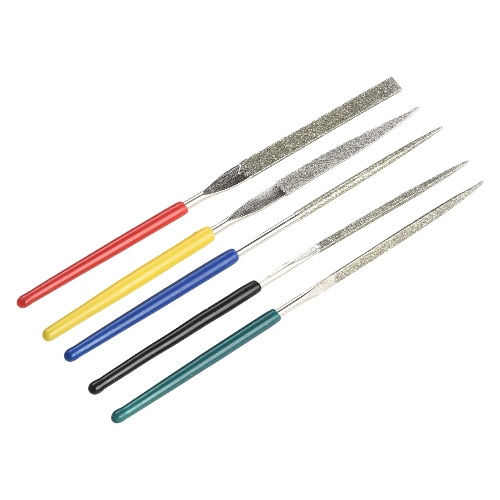 5Pcs Small Diamond Files Needle Set Pocket Diamond Files Woodworking DIY 2×100mm Triangle Square Round Flat Semicircle Hand Tool
5Pcs Small Diamond Files Needle Set Pocket Diamond Files Woodworking DIY 2×100mm Triangle Square Round Flat Semicircle Hand Tool