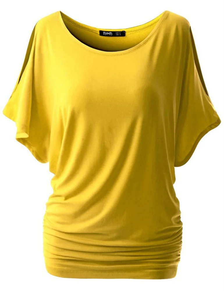 Women Short Sleeve Blouse Pullover Tops Solid Color Crew Neck Bat-wing Sleeve Loose Fit Casual Shirt For Sports
Women Short Sleeve Blouse Pullover Tops Solid Color Crew Neck Bat-wing Sleeve Loose Fit Casual Shirt For Sports