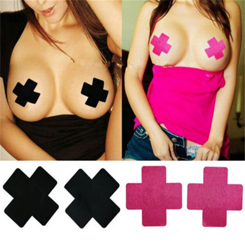 

Crucifix Disposable Breast Patch Satin Anti-Bump Breathable Nipple Patch Invisible Breast Patch Sexy Adhesive Nipple Covers
