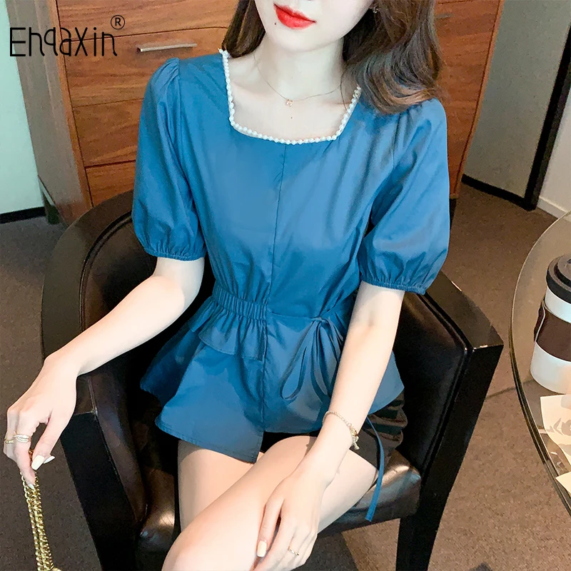 EHQAXIN 2023 New Summer Women's Shirt Sweet Pearl Splicing Square Neck Short Sleeve Gentle Irregular Chiffon Lace-Up Shirt S-2XL
EHQAXIN 2023 New Summer Women's Shirt Sweet Pearl Splicing Square Neck Short Sleeve Gentle Irregular Chiffon Lace-Up Shirt S-2XL