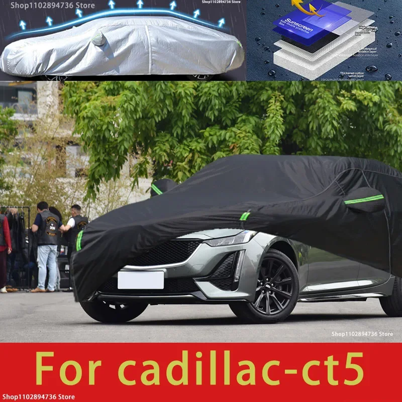 For cadillac ct5 fit Outdoor Protection Full Car Covers Snow Cover Sunshade Waterproof Dustproof Exterior black car cover
For cadillac ct5 fit Outdoor Protection Full Car Covers Snow Cover Sunshade Waterproof Dustproof Exterior black car cover