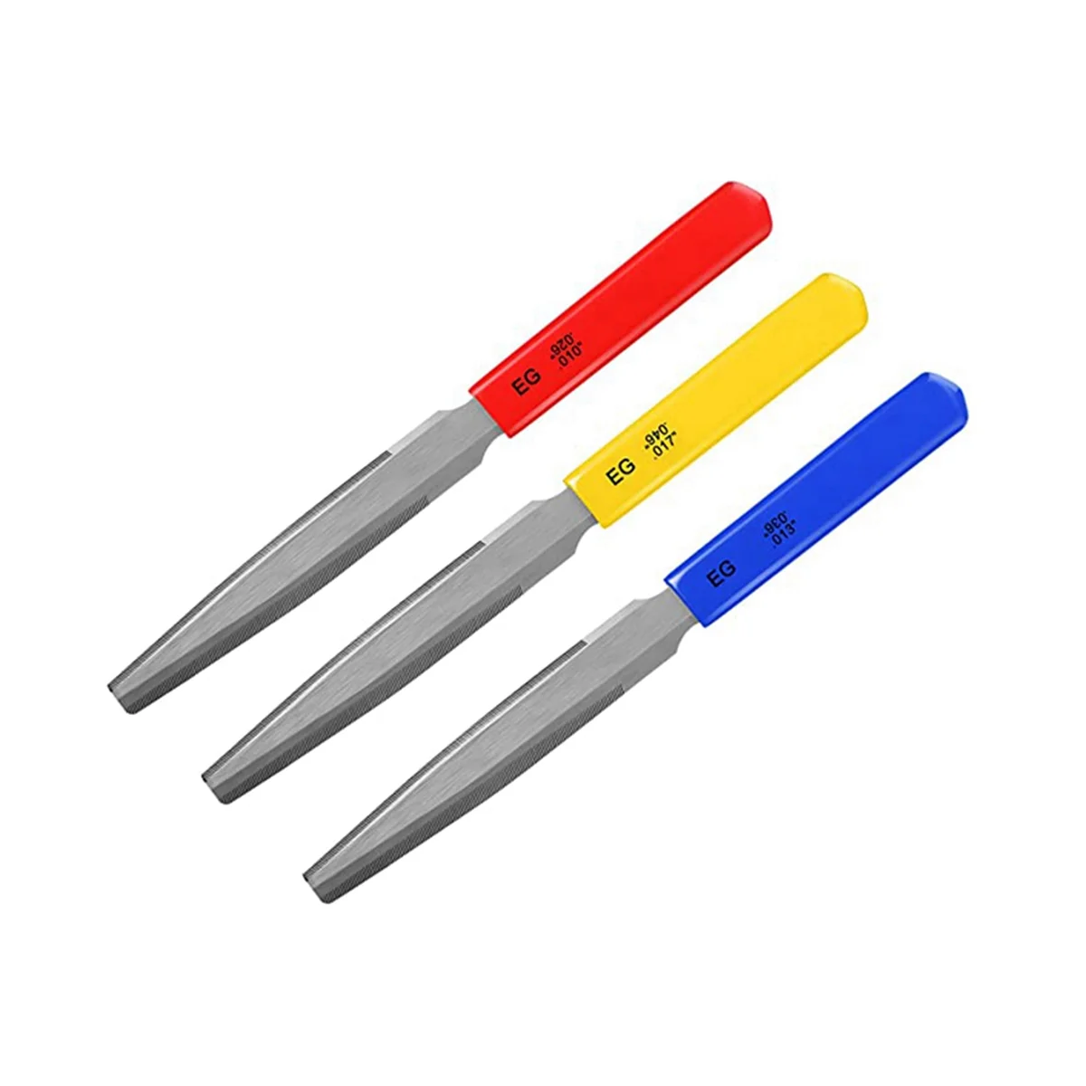 3Pieces Tapered Guitar Nut File Nut Slotted File Set Double Edge Wire File Electric Guitar Wire Tool for Bass,7.6 Inches
3Pieces Tapered Guitar Nut File Nut Slotted File Set Double Edge Wire File Electric Guitar Wire Tool for Bass,7.6 Inches