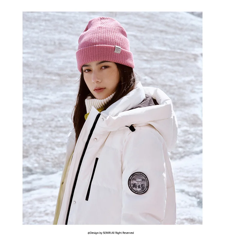 Semir Long Down Jacket 2024 Winter New Windproof Warm Loose Casual Jacket Semir Long Down Jacket 2024 Winter New Windproof Warm Loose Casual Jacket