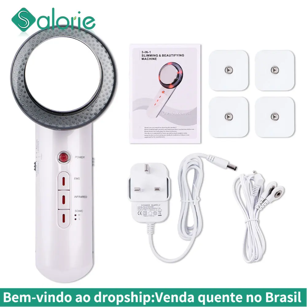3 In 1 Ultrasound Cavitation Body Slimming Massager Weight Loss Anti-Cellulite Fat Burner Galvanic Infrared EMS Therapy Machine
3 In 1 Ultrasound Cavitation Body Slimming Massager Weight Loss Anti-Cellulite Fat Burner Galvanic Infrared EMS Therapy Machine