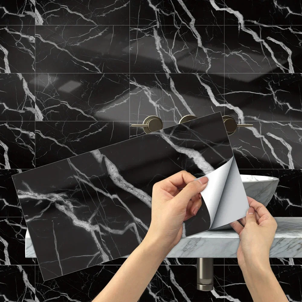 6/12/18/24pcs Marble Tile Stickers Kitchen Bathroom Wallpaper Waterproof Crystal Self-Adhesive Wall Stickers Home Decoration
6/12/18/24pcs Marble Tile Stickers Kitchen Bathroom Wallpaper Waterproof Crystal Self-Adhesive Wall Stickers Home Decoration