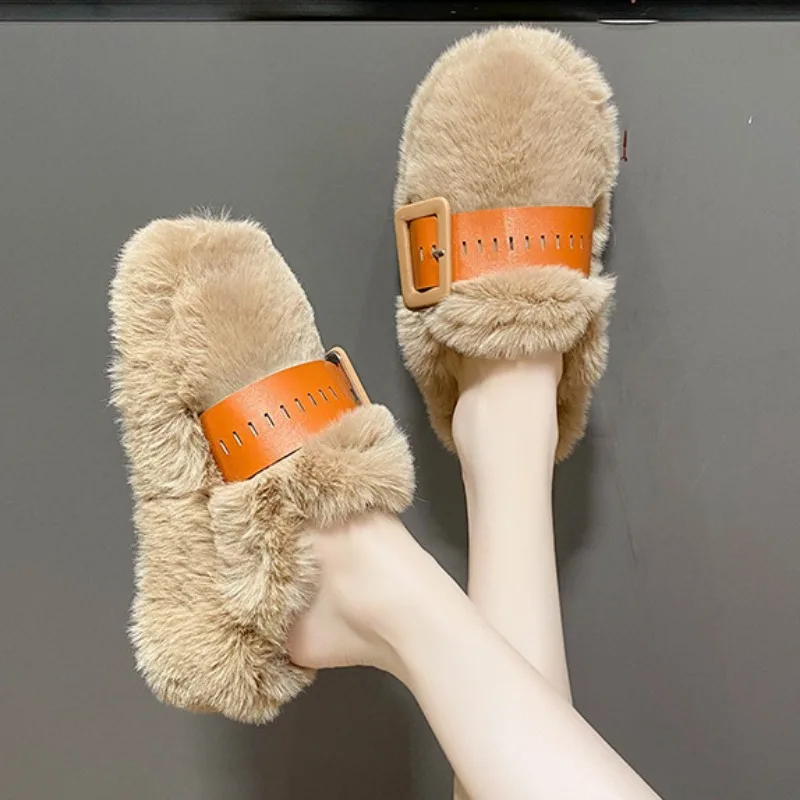 Small Niche Design Thick Soled Plush Slippers Women's 2023 New Autumn and Winter High-end Outerwear Wrapped Half Slippers Female
Small Niche Design Thick Soled Plush Slippers Women's 2023 New Autumn and Winter High-end Outerwear Wrapped Half Slippers Female