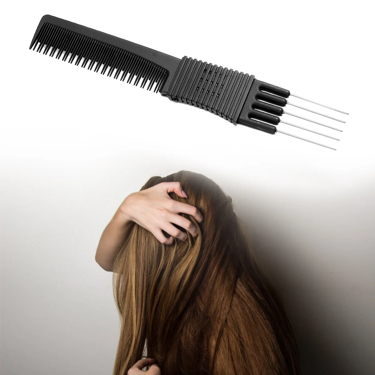 

Carbon Fiber Comb Hair Tools Tease Cutting Rat-tail Anti-static Haircut Tooth Daschund Gifts for Women
