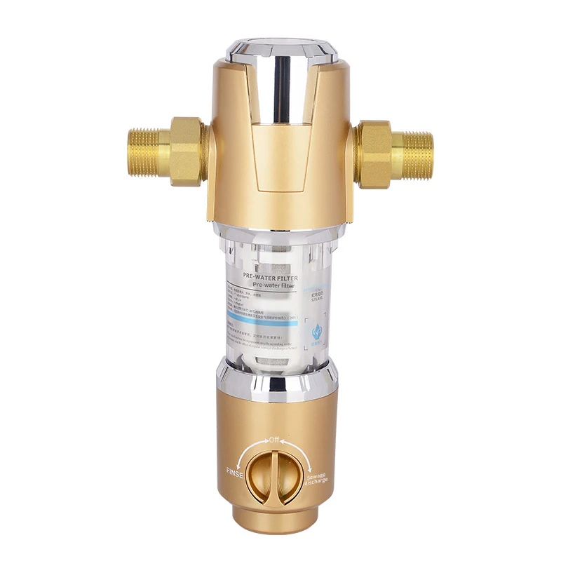 Pre-filter high flow home filter backwashing tap water well water pure copper filter stainless steel cartridge 4000L/H
Pre-filter high flow home filter backwashing tap water well water pure copper filter stainless steel cartridge 4000L/H