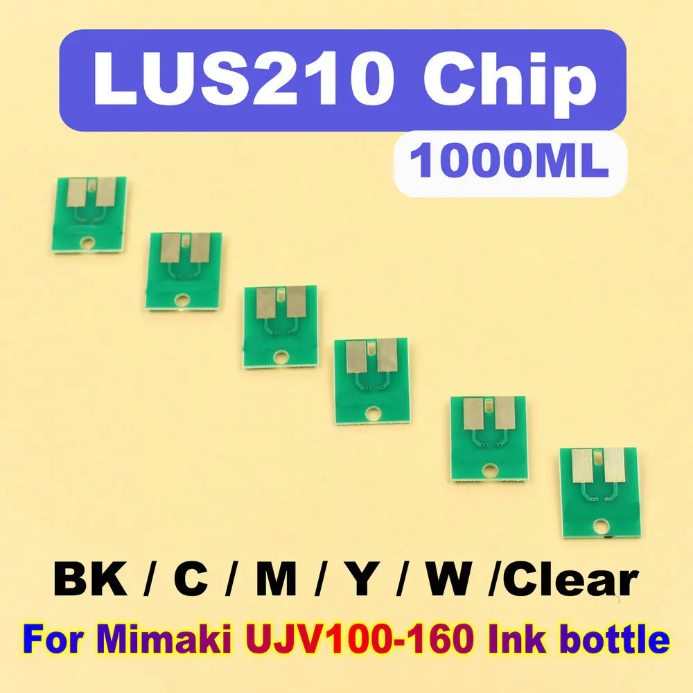 

Disposable LUS 210 Ink Bottle Chip For Mimaki UJV100 160 LUS210 UV Ink Chip UJV100-160 Chip 1000ML One Time Use Lus 210 1L Chips