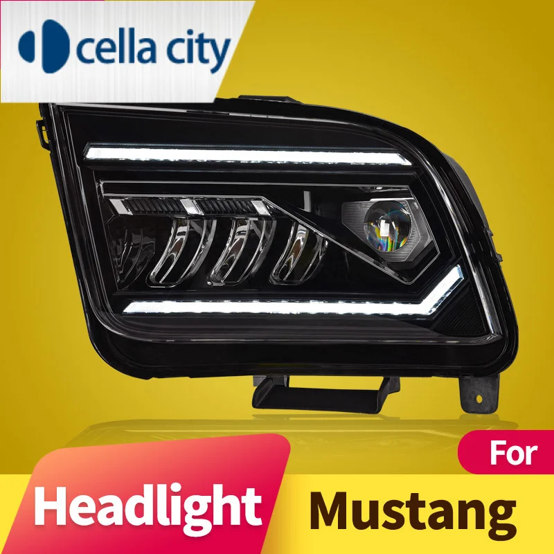 Suitable for Ford Mustang headlight assembly 2005-2010 modified daytime running lights streamer turn lights LED headlights
Suitable for Ford Mustang headlight assembly 2005-2010 modified daytime running lights streamer turn lights LED headlights