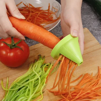 주방 도구 야채 과일 다기능 나선형 분쇄기, 수동 감자 당근 무 회전 강판, 주방 액세서리