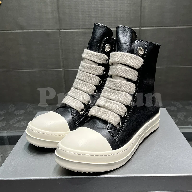 Unisex Style Casual Shoes Spring Autumn New High Top Genuine Leather Upper Round Toe Lovers Shoes Versatile Loafers For Women
Unisex Style Casual Shoes Spring Autumn New High Top Genuine Leather Upper Round Toe Lovers Shoes Versatile Loafers For Women