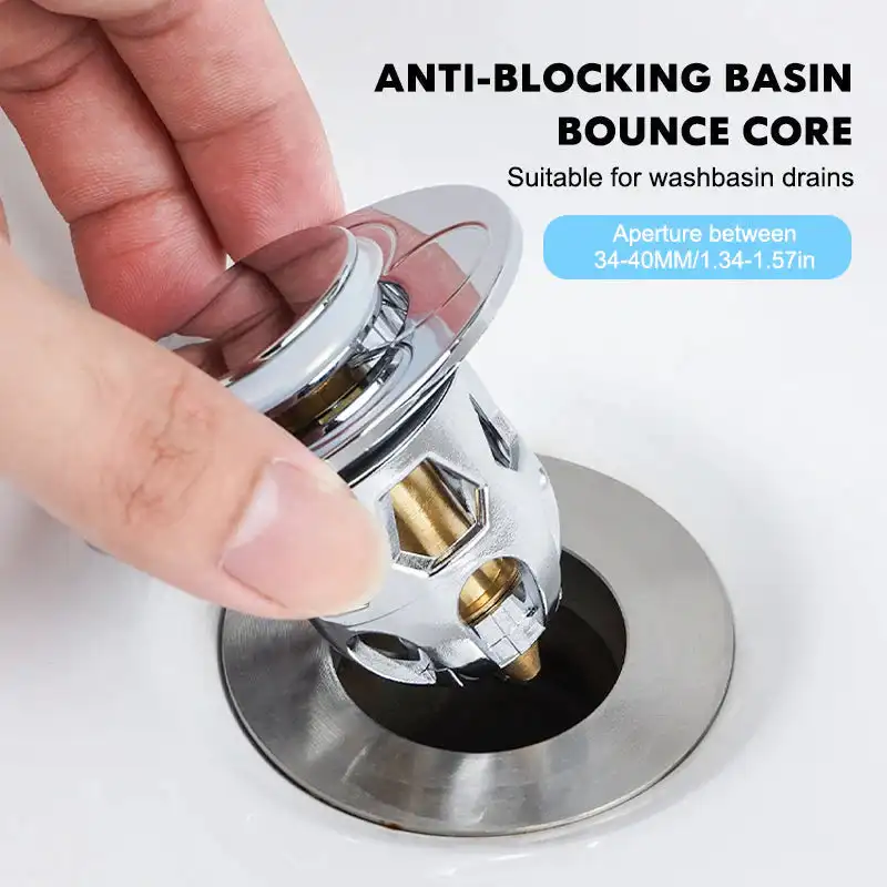 Universal Washbasin Water Head Leaking Stopper Pop Up Bathroom Sink Stopper Bounce Basin Drain Filter Hair Catcher Bath Stopper
Universal Washbasin Water Head Leaking Stopper Pop Up Bathroom Sink Stopper Bounce Basin Drain Filter Hair Catcher Bath Stopper