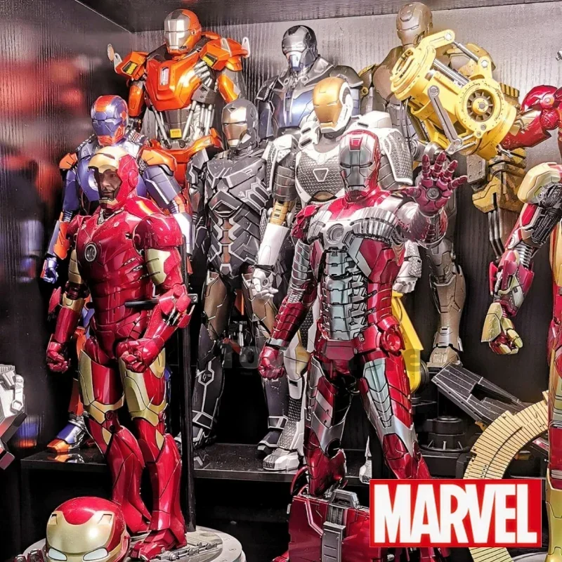 

New Genuine Comicave 1/12 Iron Man Marvel Anime Figure Armor Mk46 Joint Action Model Dolls Lighted Collection 75% Alloy Toy Gift