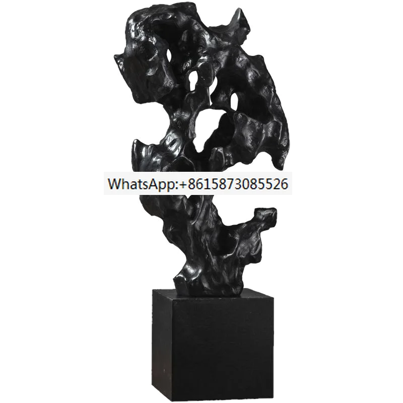 Chinese Resin Black White Simulation Taihu Stone Hollow Out Coral Ornament Irregular Stone Carving Abstract Home Decoration
Chinese Resin Black White Simulation Taihu Stone Hollow Out Coral Ornament Irregular Stone Carving Abstract Home Decoration