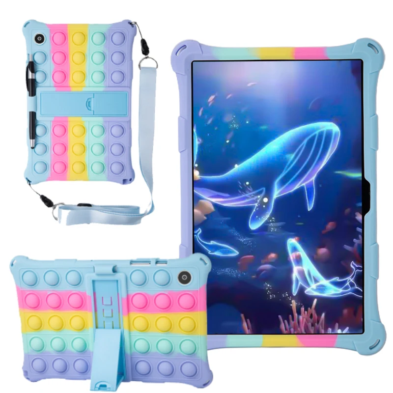 

For samsung galaxy tab a8 case,10.5inch SM-X200 SM-X205 Kids Silicon Case Funda for Galaxy Tab A8 10.5 inch Soft Cover