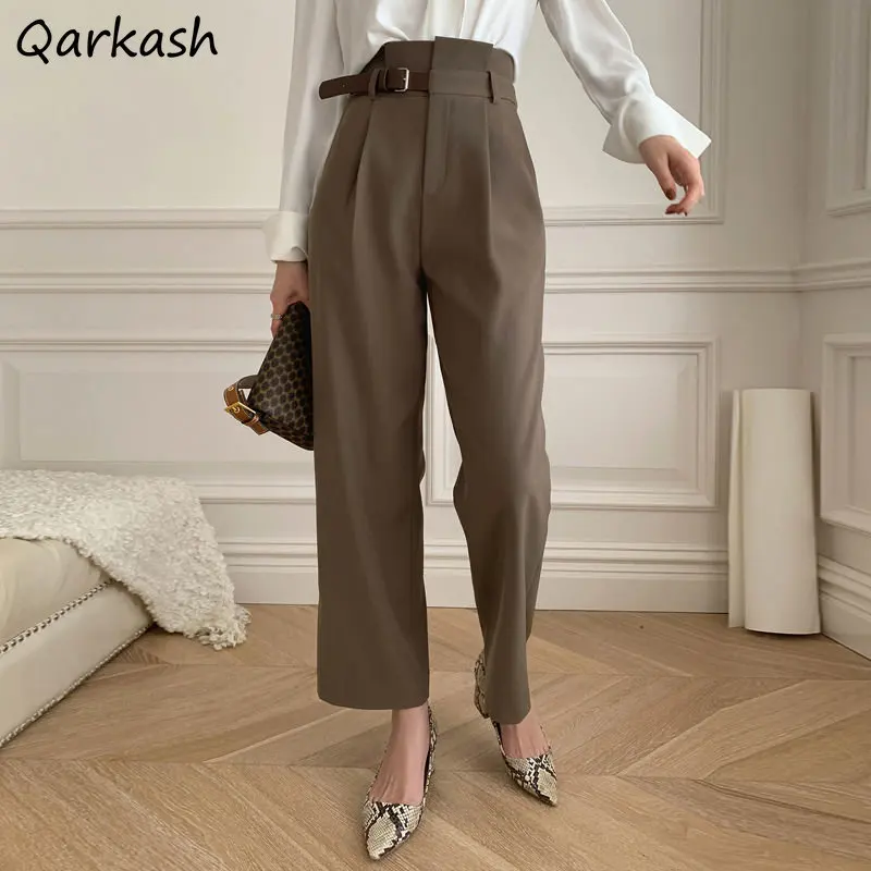 Casual Pants Women Design Gentle Office Ladies High Waist Minimalist Autumn Elegant Pantalones Korean Hipsters S-3XL Solid Cozy
Casual Pants Women Design Gentle Office Ladies High Waist Minimalist Autumn Elegant Pantalones Korean Hipsters S-3XL Solid Cozy