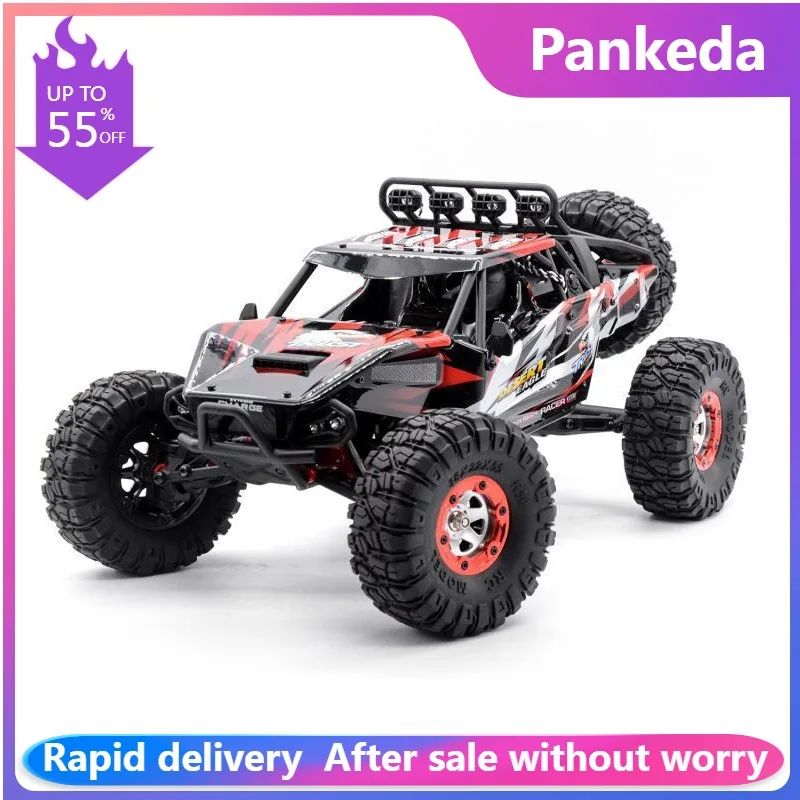 

FY06 FY-06 1:12 RC Car 2.4GHz 6WD 60KM/HRC Off-road Desert Truck RTR LED Lights Metal Shock Absorber rc cars for adults Birthday