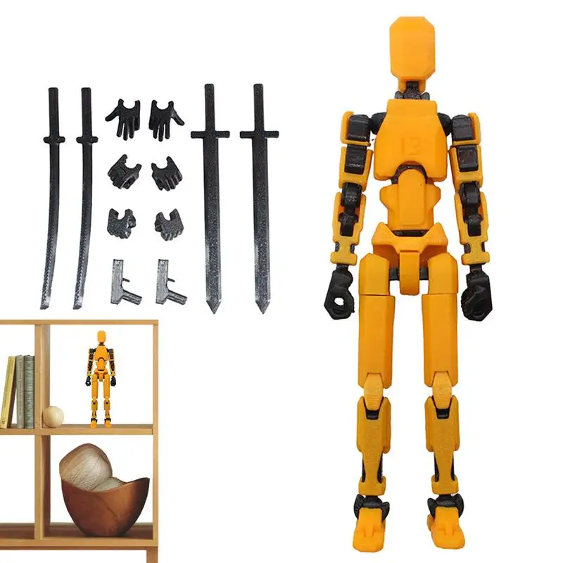 

3D Printed Action Figure Dummy 13 Multi-jointed Movable Robot Dummy Action Figures Toys DIY Assembling Desktop Robot Figure For