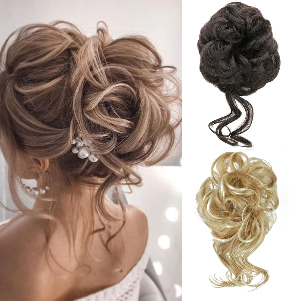 HAIRSTAR Synthetic Hair Bun Chignon Messy Curly Hair Band Scrunchies Messy Hair Bun Updo Hairpieces Extensions for Women
HAIRSTAR Synthetic Hair Bun Chignon Messy Curly Hair Band Scrunchies Messy Hair Bun Updo Hairpieces Extensions for Women