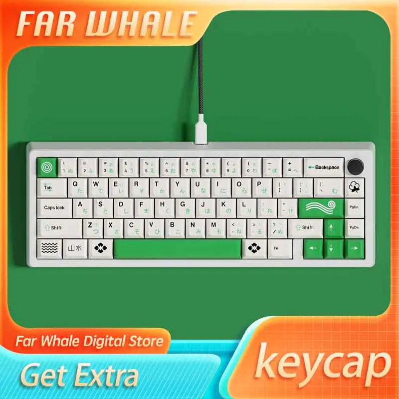 

Landscape Theme Keycap Cherry Japanese Abs Keycaps Custom Individuation Pbt Keyset For 61/64/68/78/100 Computer Keyboards