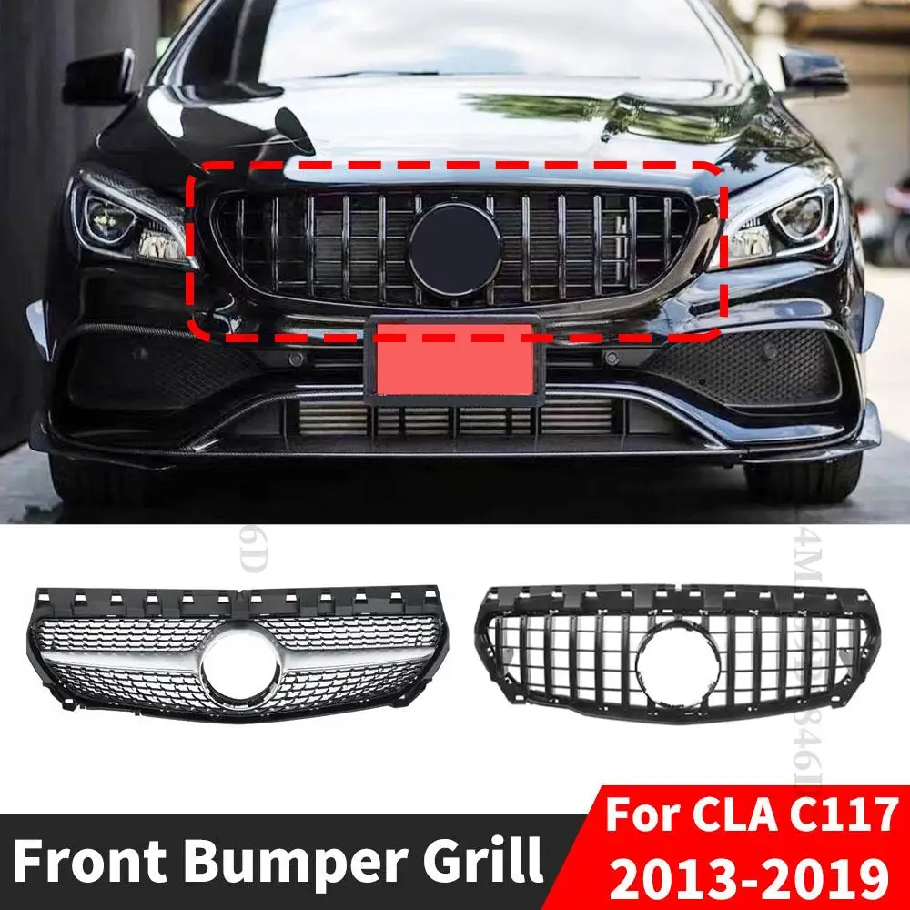 Upgrade GT Diamond Front Bumper Grille Inlet Grill Hood Mesh For Mercedes C117 W117 Benz CLA 180 220 260 200 2013-2019 Tuning
Upgrade GT Diamond Front Bumper Grille Inlet Grill Hood Mesh For Mercedes C117 W117 Benz CLA 180 220 260 200 2013-2019 Tuning