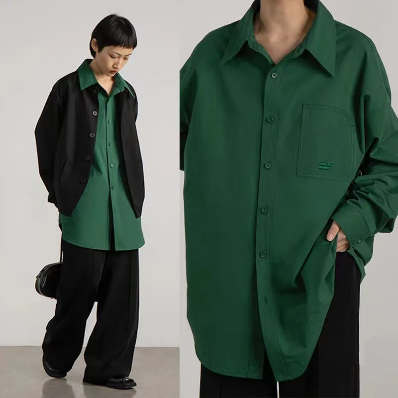 2022 Men's Short Sleeve Loose Wash Cotton Shirts Fashion Casual All-match Tops Four Seasons Trend Green Pocket Embroidery Shirts
2022 Men's Short Sleeve Loose Wash Cotton Shirts Fashion Casual All-match Tops Four Seasons Trend Green Pocket Embroidery Shirts
