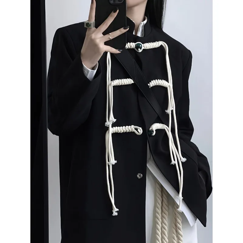 2024 Spring Autumn New Button Suit Jacket Improving Chinese Women Clothing Coat Chinese Tunic Suit Tassels Loose Simple Overcoat
2024 Spring Autumn New Button Suit Jacket Improving Chinese Women Clothing Coat Chinese Tunic Suit Tassels Loose Simple Overcoat