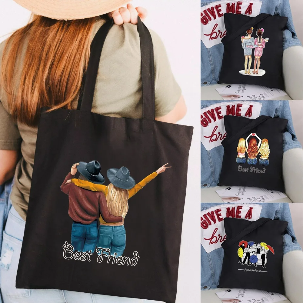 Women Shopper Organizer Canvas Shopping Handbag Foldable Shoulder Bags Students Large Capacity Grocery Tote Bag Friends Print
Women Shopper Organizer Canvas Shopping Handbag Foldable Shoulder Bags Students Large Capacity Grocery Tote Bag Friends Print