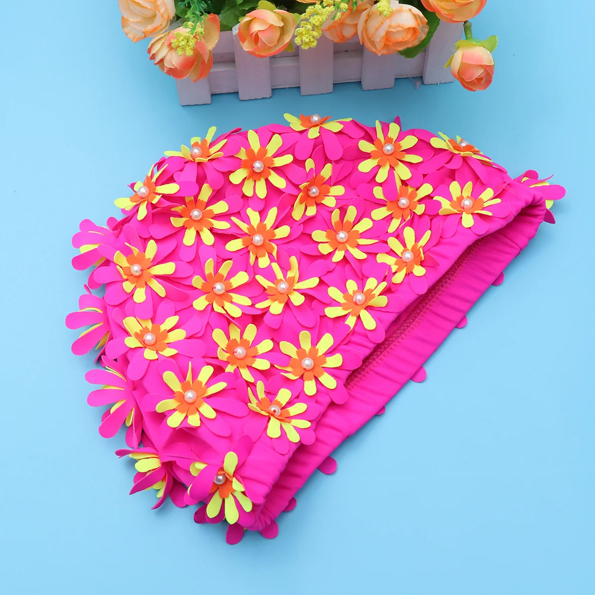 Шапка для плавания для взрослых The Flower Miss, модные эластичные длинные шапки для волос, женская шапка для плавания
Шапка для плавания для взрослых The Flower Miss, модные эластичные длинные шапки для волос, женская шапка для плавания