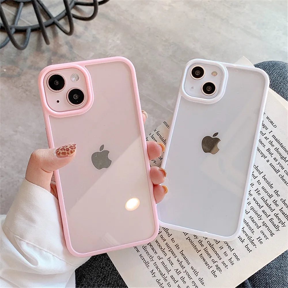 Candy Shockproof Silicone Bumper Phone Case For iPhone 15 14 11 12 13 Pro Max X XS XR 8 7 Plus Transparent Protection Back Cover
Candy Shockproof Silicone Bumper Phone Case For iPhone 15 14 11 12 13 Pro Max X XS XR 8 7 Plus Transparent Protection Back Cover