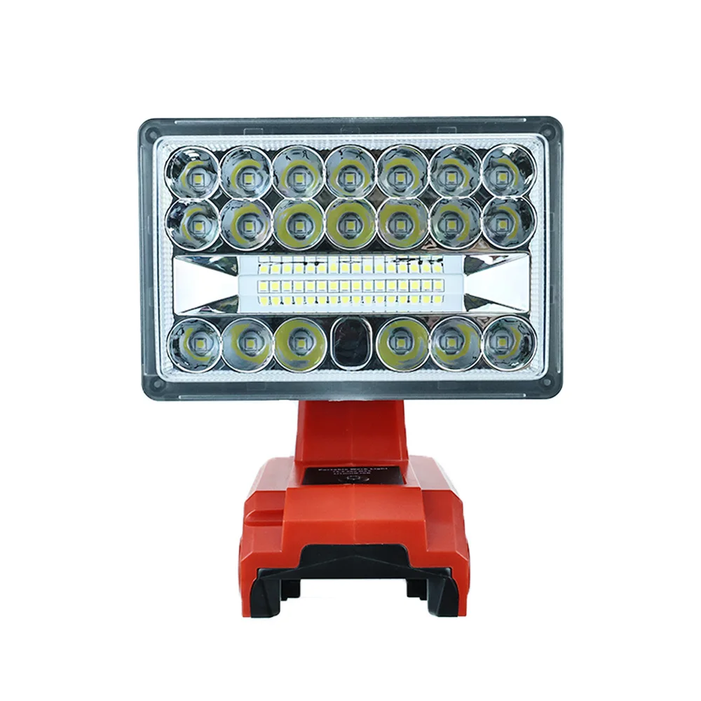 

28W for Milwaukee Portable Led Work Light 14.4-20V Max Lithium Battery Flashlight Portable Emergency Flood Lamp Camping Lamp