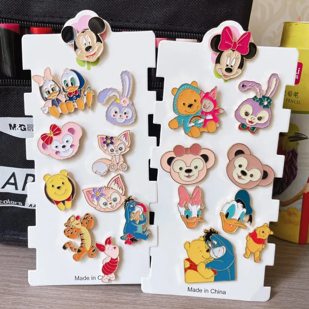 Disney Cute Brooch Anime Action Figures Stitch Mickey Minnie Mouse Winnie Enamel Jewelry Cartoon Brooch Children Birthday Gifts
Disney Cute Brooch Anime Action Figures Stitch Mickey Minnie Mouse Winnie Enamel Jewelry Cartoon Brooch Children Birthday Gifts