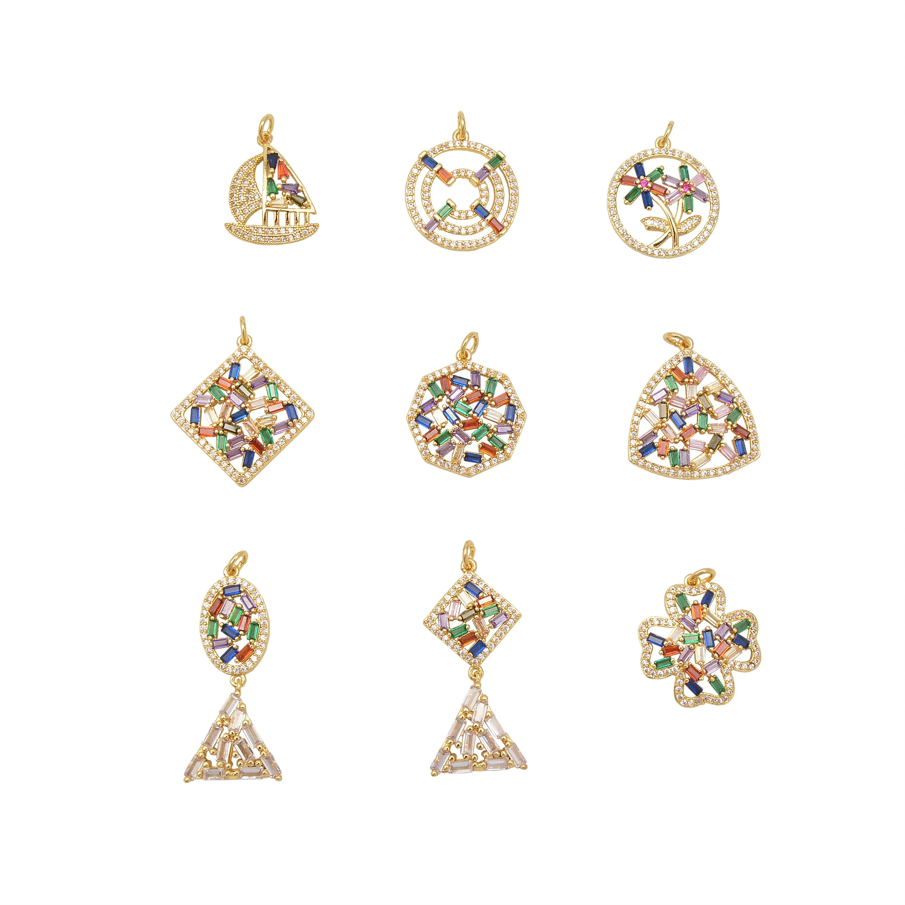 Sailboat Brass Pendant DIY Earring Maker Supplies Geometry Clasp Color Micro Pave Acrylic Zircon Necklace Chain Parts Handmade
Sailboat Brass Pendant DIY Earring Maker Supplies Geometry Clasp Color Micro Pave Acrylic Zircon Necklace Chain Parts Handmade