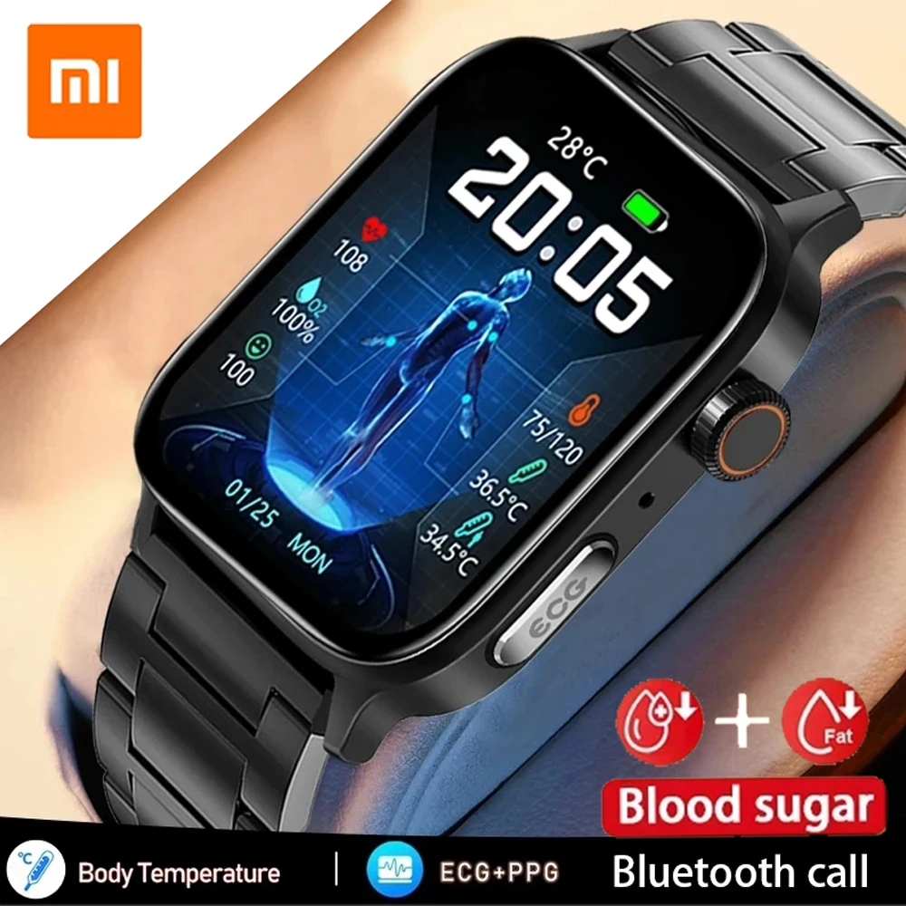 Xiaomi 2023 ECG+PPG Noninvasive Blood Glucose Smart Watch Bluetooth Call Heart Rate Blood Pressure Healthy Sports SmartWatch Men
Xiaomi 2023 ECG+PPG Noninvasive Blood Glucose Smart Watch Bluetooth Call Heart Rate Blood Pressure Healthy Sports SmartWatch Men