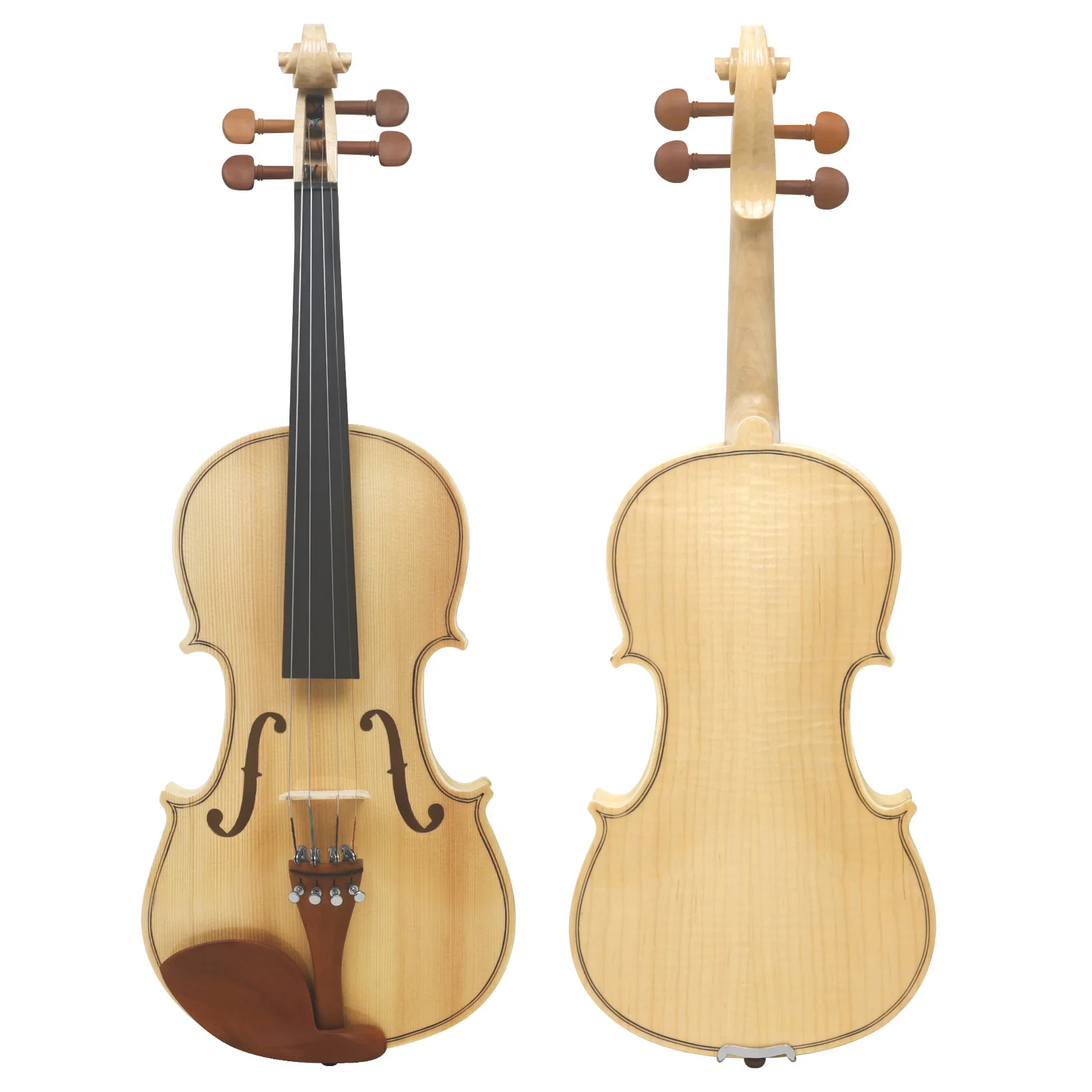 

Astonvilla 4/4 Violin Spruce Top Maple Craft Tiger Stripe Ebony Parts 4/4 Violin with Spruce Top