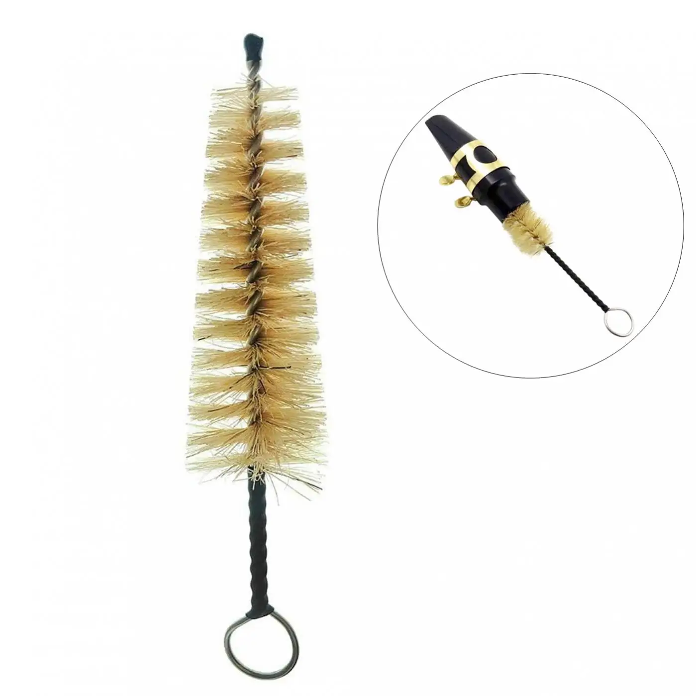 Natural Bristles Saxophone Clarinet Universal Mouthpiece Cleaning Brush, Multifuntional Saxophones Cleaning Tools
Natural Bristles Saxophone Clarinet Universal Mouthpiece Cleaning Brush, Multifuntional Saxophones Cleaning Tools